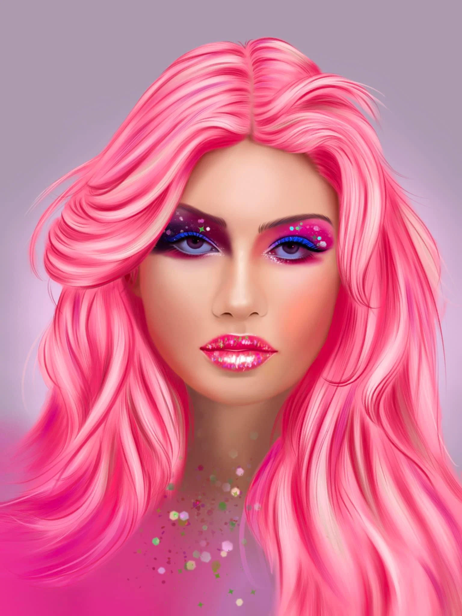 Procreate Beauty Lab artwork by Chunli Yan